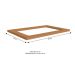 Tampo para Cooktop Valence Canela 80 cm