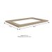 Tampo para Cooktop Valence Nogueira 80 cm