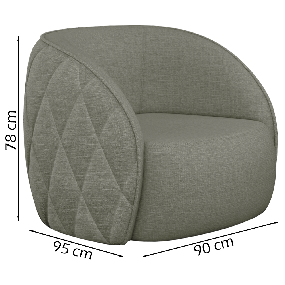 Jogo Sofa 240 cm 3 Lug E Poltrona 1 Lug Passion TCE 1026 Linho Moll