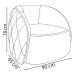 Jogo Sofa 288 cm 4 Lug E Poltrona 1 Lug Passion TCS 721 Corano Moll