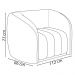 Jogo Sofa 292 cm 4 Lug E Poltrona 1 Lug Memphis TCE 1000 Boucle Moll