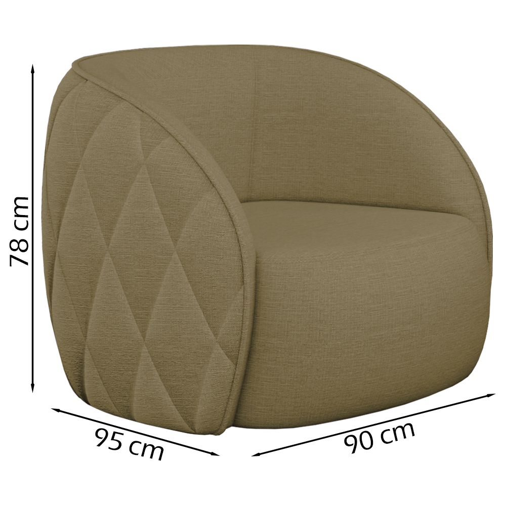 Jogo Sofa 318 cm 4 Lug E Poltrona 1 Lug Passion TCE 1025 Linho Moll