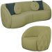 Jogo Sofa 318 cm 4 Lug E Poltrona 1 Lug Passion TCE 1027 Linho Moll