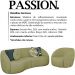Jogo Sofa 318 cm 4 Lug E Poltrona 1 Lug Passion TCE 1027 Linho Moll