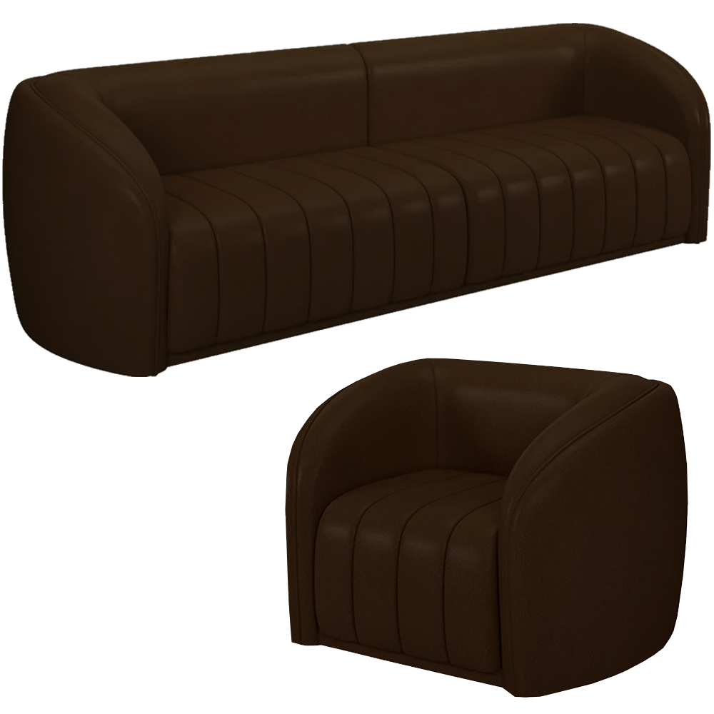 Jogo Sofa 332 cm 4 Lug E Poltrona 1 Lug Memphis TCS 721 Corano Moll