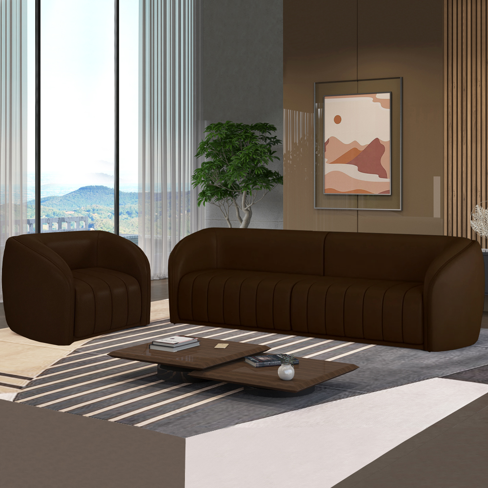 Jogo Sofa 332 cm 4 Lug E Poltrona 1 Lug Memphis TCS 721 Corano Moll