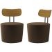 Kit 2 Poltronas Decorativas Lua Veludo SL 942 Moll