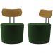 Kit 2 Poltronas Decorativas Lua Veludo SL 947 Moll