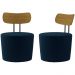 Kit 2 Poltronas Decorativas Lua Veludo SL 948 Moll