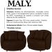 Kit 2 Poltronas Decorativas Pes Madeira Maly Corano TCS 721 Moll