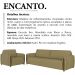 Kit Sofa 168 cm E Poltrona Decorativa Encanto Linho TCE 1025 Moll