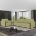 Kit Sofa 168 cm E Poltrona Decorativa Encanto Linho TCE 1027 Moll