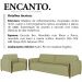 Kit Sofa 168 cm E Poltrona Decorativa Encanto Linho TCE 1027 Moll