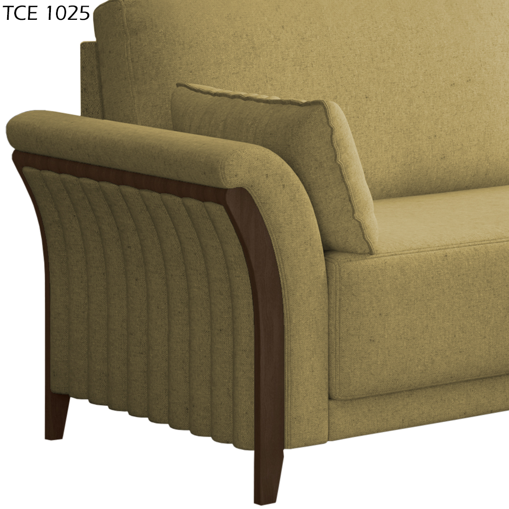 Kit Sofa 222 cm E Poltrona Decorativa Royalle Linho TCE 1025 Moll