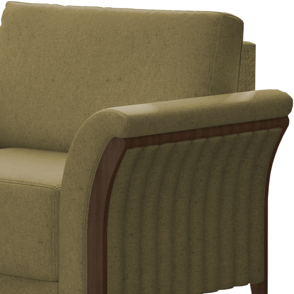 Kit Sofa 222 cm E Poltrona Decorativa Royalle Linho TCE 1025 Moll