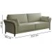 Kit Sofa 222 cm E Poltrona Decorativa Royalle Linho TCE 1026 Moll
