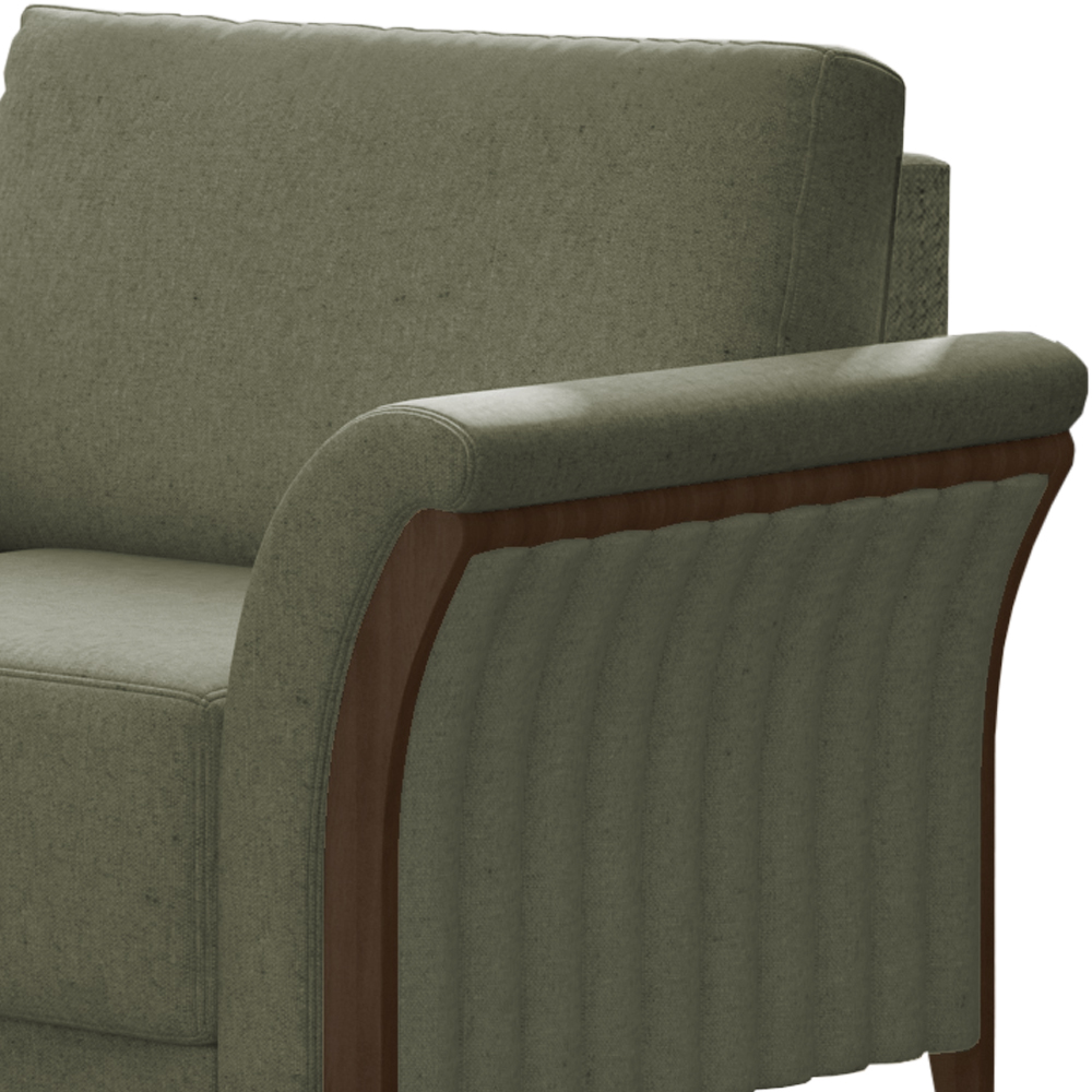 Kit Sofa 222 cm E Poltrona Decorativa Royalle Linho TCE 1026 Moll