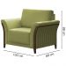 Kit Sofa 222 cm E Poltrona Decorativa Royalle Linho TCE 1027 Moll