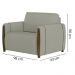 Kit Sofa 223 cm E Poltrona Decorativa Encanto Linho TCE 1026 Moll
