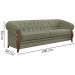 Kit Sofa e Poltrona Decorativa Murano Veludo SL 940 Moll