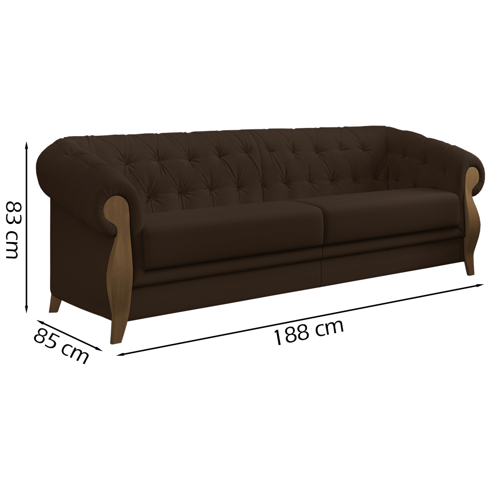 Kit Sofa e Poltrona Decorativa Murano Veludo SL 942 Moll