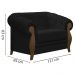 Kit Sofa e Poltrona Decorativa Murano Veludo SL 944 Moll