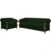 Kit Sofa e Poltrona Decorativa Murano Veludo SL 947 Moll