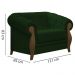 Kit Sofa e Poltrona Decorativa Murano Veludo SL 947 Moll