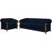 Kit Sofa e Poltrona Decorativa Murano Veludo SL 948 Moll