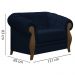 Kit Sofa e Poltrona Decorativa Murano Veludo SL 948 Moll