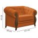 Kit Sofa e Poltrona Decorativa Murano Veludo SL 953 Moll