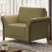 Poltrona Decorativa Base Em Madeira Royalle TCE 1025 Moll