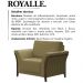 Poltrona Decorativa Base Em Madeira Royalle TCE 1025 Moll