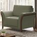 Poltrona Decorativa Base Em Madeira Royalle TCE 1026 Moll