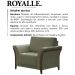 Poltrona Decorativa Base Em Madeira Royalle TCE 1026 Moll