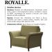Poltrona Decorativa Base Em Madeira Royalle TCE 1027 Moll
