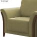 Poltrona Decorativa Base Em Madeira Royalle TCE 1027 Moll
