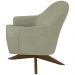 Poltrona Decorativa Base Giratoria Em Madeira Dakota SL 940 Moll