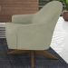 Poltrona Decorativa Base Giratoria Em Madeira Dakota SL 940 Moll
