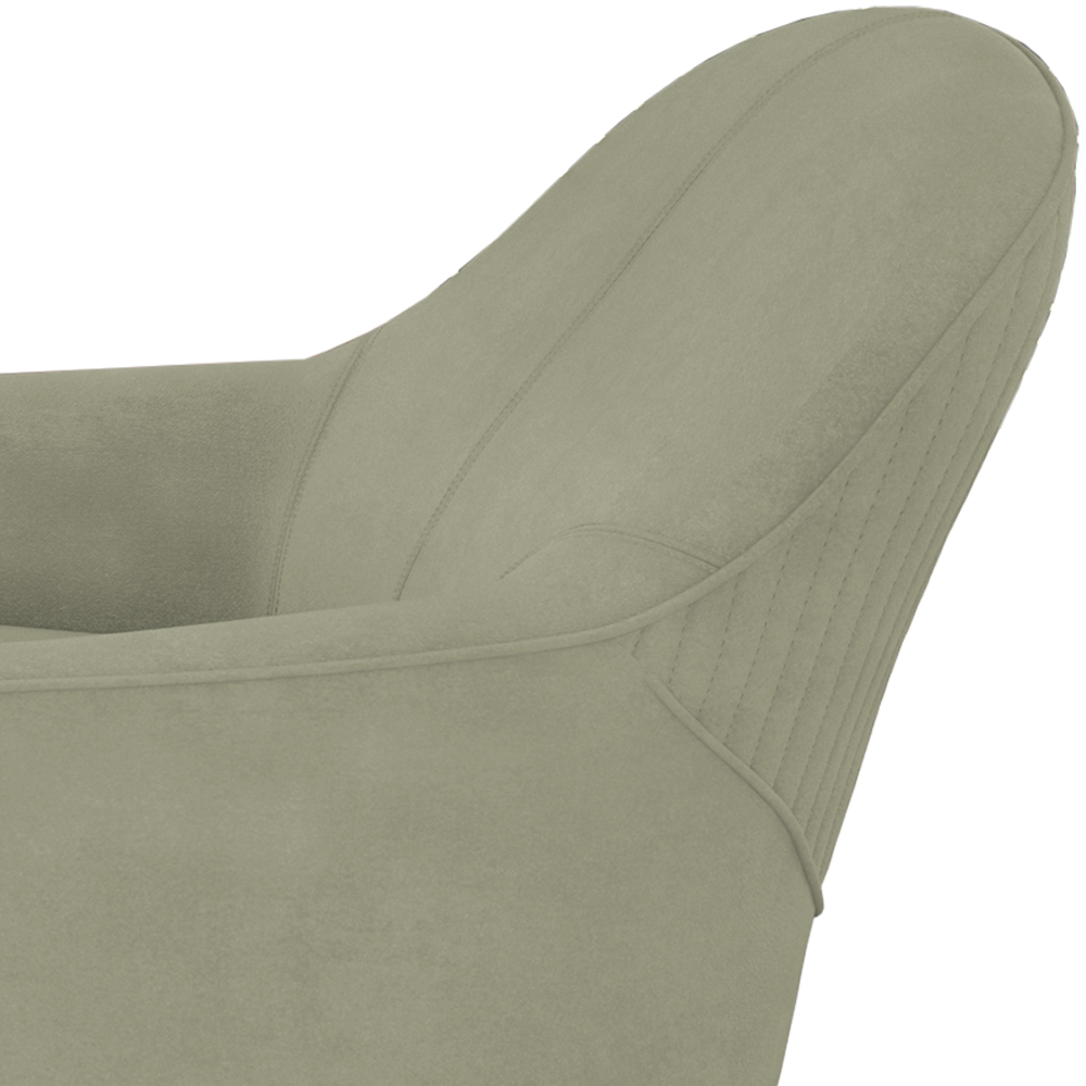 Poltrona Decorativa Base Giratoria Em Madeira Dakota SL 940 Moll