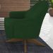 Poltrona Decorativa Base Giratoria Em Madeira Dakota SL 947 Moll