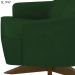 Poltrona Decorativa Base Giratoria Em Madeira Dakota SL 947 Moll