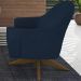 Poltrona Decorativa Base Giratoria Em Madeira Dakota SL 948 Moll