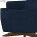 Poltrona Decorativa Base Giratoria Em Madeira Dakota SL 948 Moll