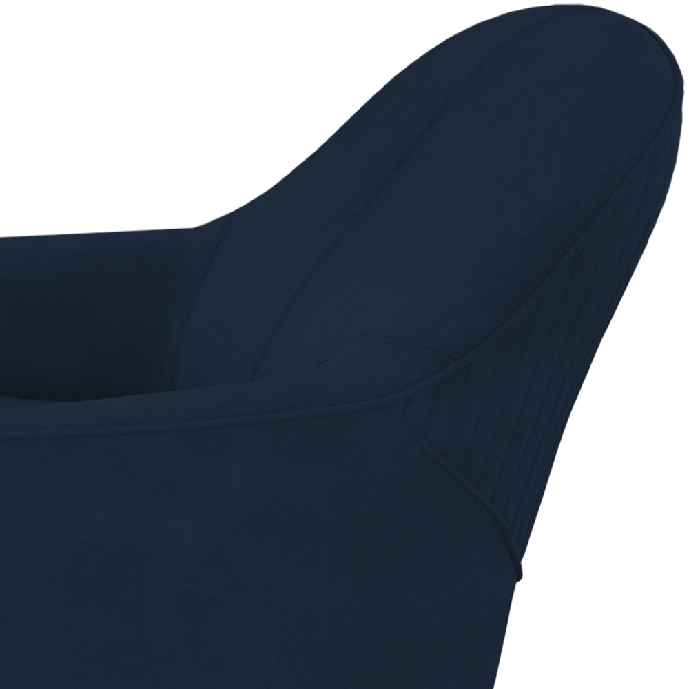 Poltrona Decorativa Base Giratoria Em Madeira Dakota SL 948 Moll