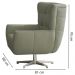 Poltrona Decorativa Base Giratoria Keoma SL 940 Moll