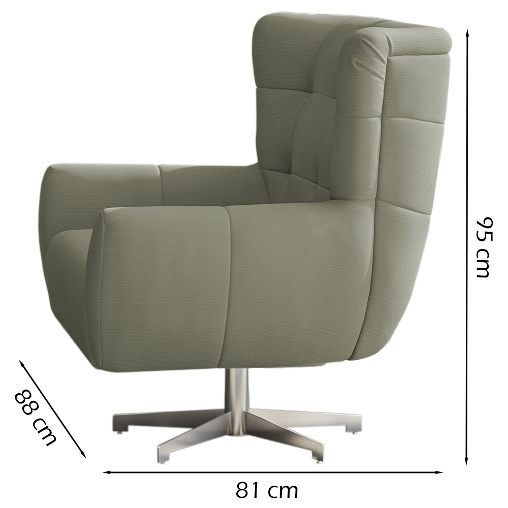 Poltrona Decorativa Base Giratoria Keoma SL 940 Moll