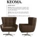 Poltrona Decorativa Base Giratoria Keoma SL 942 Moll