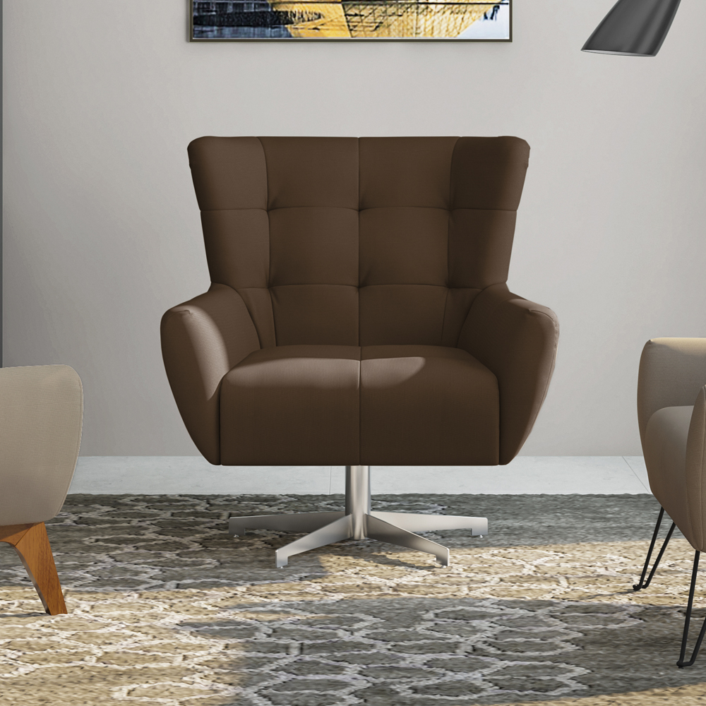 Poltrona Decorativa Base Giratoria Keoma SL 942 Moll