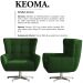 Poltrona Decorativa Base Giratoria Keoma SL 947 Moll